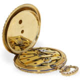 Taschenuhr: hochfeine Gold/Emaille-Damenuhr mit Pe… - photo 6