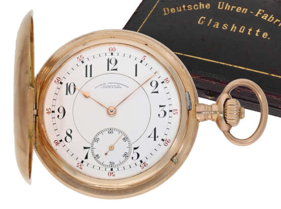 Taschenuhr: große rotgoldene Savonnette A. Lange &… - photo 1