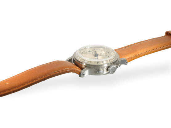 Armbanduhr: seltener, früher Heuer Chronograph mit… - Foto 6