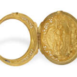 Taschenuhr: museale, frühe goldene Zylinderuhr mit… - Foto 7