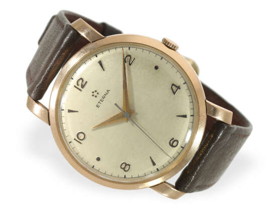Armbanduhr: übergroße Eterna-Matic in 18K Rotgold,… - Foto 1