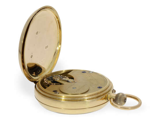 Taschenuhr: goldenes Observatoriums-Chronometer mi… - фото 4