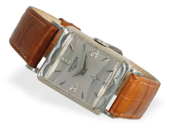 Armbanduhr: rechteckige Longines mit Diamantbesatz… - photo 1