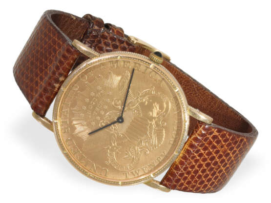 Armbanduhr: 18K Gold Münzuhr Corum Coin Watch "Twe… - фото 1