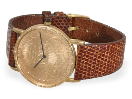 Armbanduhr: 18K Gold Münzuhr Corum Coin Watch "Twe… - photo 2