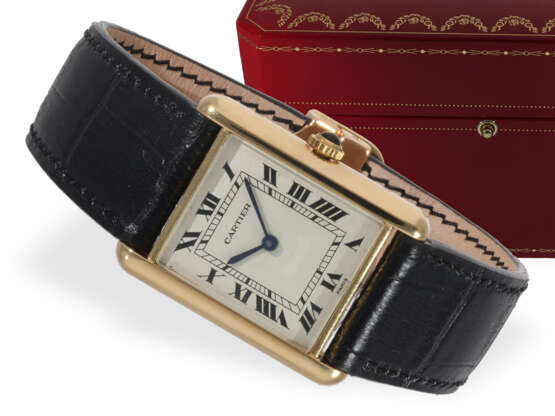 Armbanduhr: 18K Gold Cartier Tank Louis Lady, ca.1… - фото 1