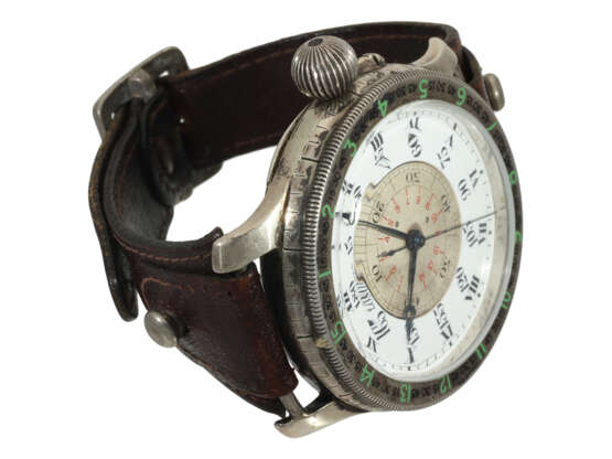 Armbanduhr: extrem rare Longines Lindbergh Navigat… - фото 4