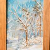Снежная зима Oil paint Romanticism Landscape painting 2016 - photo 1