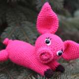 “Pig” Textile Hand-knitted Mythological 2019 - photo 1