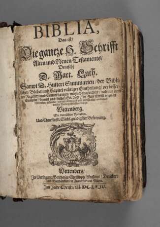 Bibel Wittenberg 1661 - фото 1