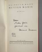 Antiquarian books. Heinrich Mann, Mutter Marie
