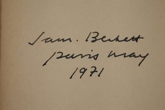 Samuel Beckett, Malone Dies, signiert - Foto 3