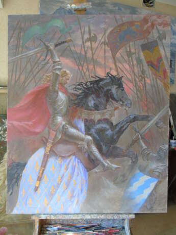 Всадник Canvas Oil paint Romanticism Military art 2014 - photo 1