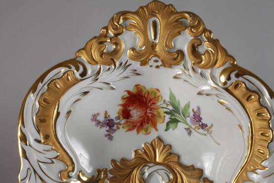 Meissen ovale Prunkschale "Blume 2" - Foto 4