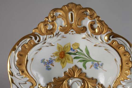 Meissen ovale Prunkschale "Blume 2" - Foto 5