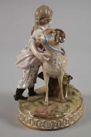 Meissen "Mädchen mit Widder" - photo 2