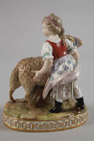 Meissen "Mädchen mit Widder" - photo 3