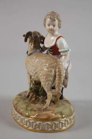 Meissen "Mädchen mit Widder" - photo 4