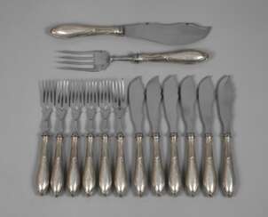 Silber Fischbesteck mit Vorlegern