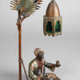 Wiener Bronze, Tischlampe mit Araber - photo 1