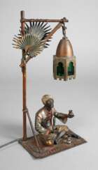 Wiener Bronze, Tischlampe mit Araber