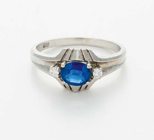 Saphir-Diamant-Ring - Foto 1