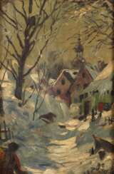 Paul Müller-Callnberg, &quot;Verschneite Dorfstraße &quot;