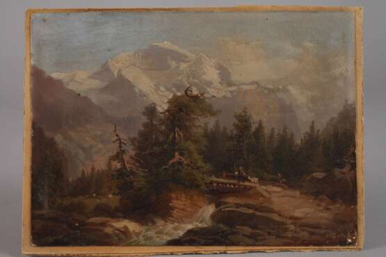 Carl Fuchs, Hochgebirgslandschaft mit Wildbach - photo 2