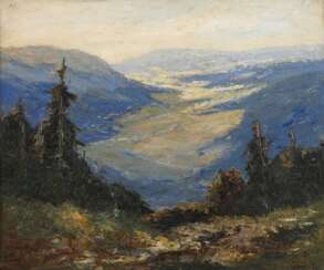 Heinz Wetzel, impressionistische Hochgebirgslandschaft