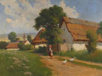 Guyla Zorkoczy, ungarische Dorflandschaft