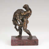 Bedeutende Bronze-Skulptur 'Hercules und der Nemäische Löwe'. Vettor Gambello gen. Camelio - photo 2