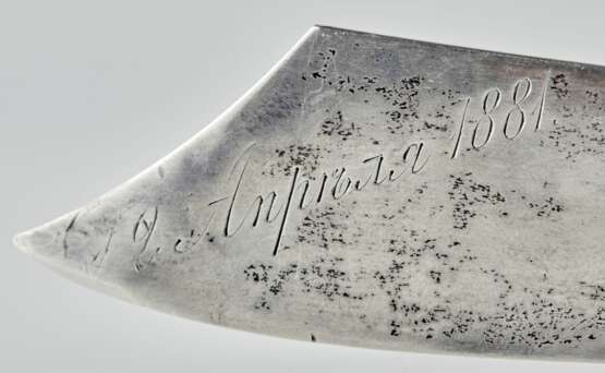 Оригинальный серебряный нож для бумаг, фирмы Фаберже, последней четверти 19 века. - фото 9