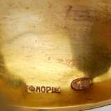 Миниатюрная золотая шкатулка, выполненная в форме сосуда для этрога. Ф.Лорье. Москва. 1908-1917г. - фото 9