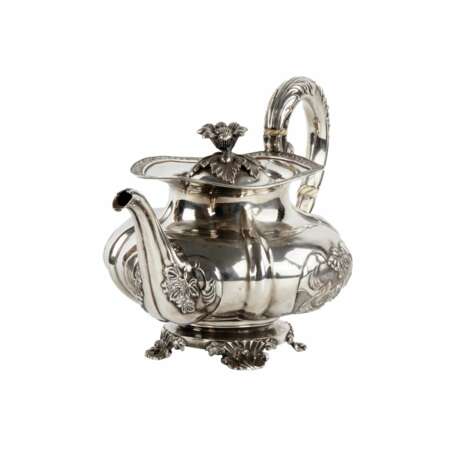 Русский серебряный чайник. Рига. 1844 год. - фото 2