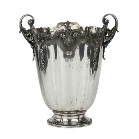 Богато украшенный, итальянский, серебряный кулер в форме вазы. 1934-1944г. - Foto 1