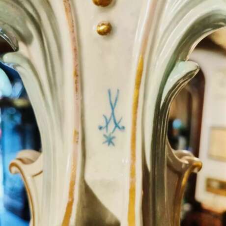 Восхитительная фарфоровая люстра Meissen 1790 г, из резиденции короля Альфонсо XIII в Биаррице. - Foto 7