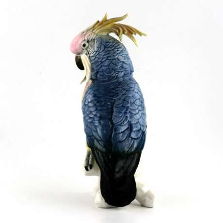 Фарфоровая фигура Синий Попугай. Karl Ens. - фото 4