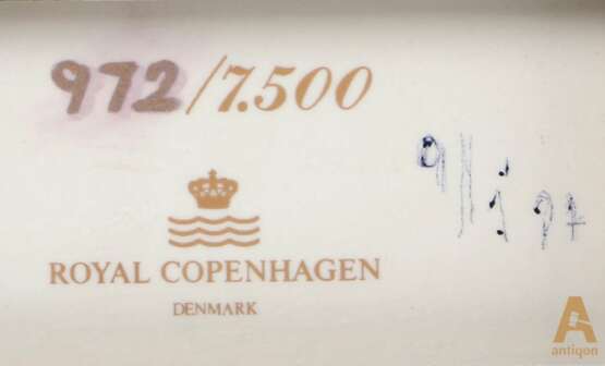 Фарфоровый пласт J. L. Jensen (1800-1856) Сон Италии 1833 года. Royal Copenhagen - photo 2