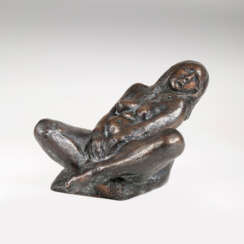 Ausdrucksstarke Bronze-Skulptur 'Badende'. Waldemar Grzimek