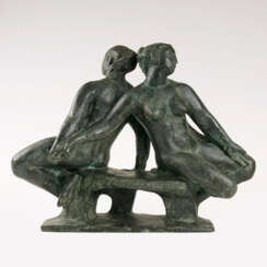 Bronze-Skulpturengruppe 'Die zwei Schwestern'. Klaus Schwabe