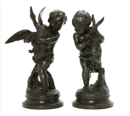 Сатирическая пара скульптур Играющие Купидоны - фото 1