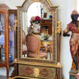 Грандиозное зеркало псише в стиле Буль. Франция 19 век. - фото 7