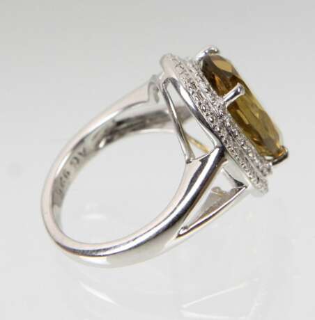 Серебряное кольцо с Цитрином. - photo 2