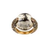 Коктейльное золотое кольцо 18 К, Pomellato Tango Smoky Quartz Diamond. - Foto 1