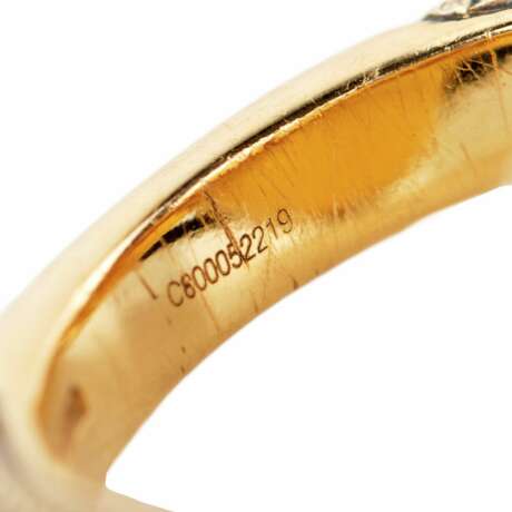 Коктейльное золотое кольцо 18 К, Pomellato Tango Smoky Quartz Diamond. - фото 9
