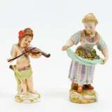 Kleiner Geige spielender Armor und Gärtnerkind - photo 1
