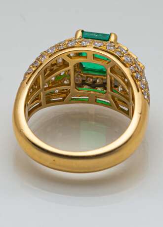 Smaragd Brillant Ring - photo 2