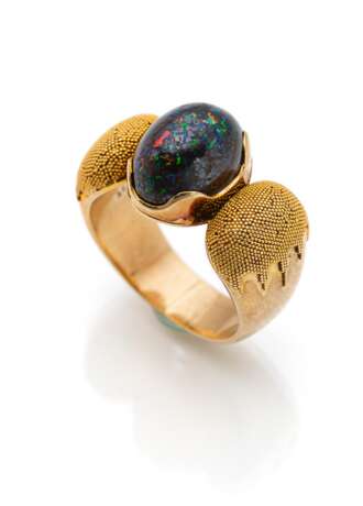 Granulat Ring mit Opal - photo 1