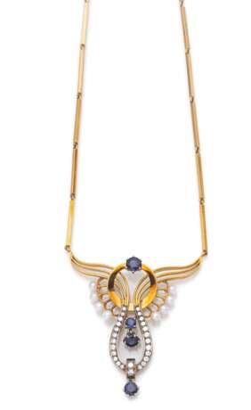 Saphir Diamant Collier - photo 1