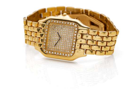 Goldene Diamantuhr im Stile Cartiers - Foto 2